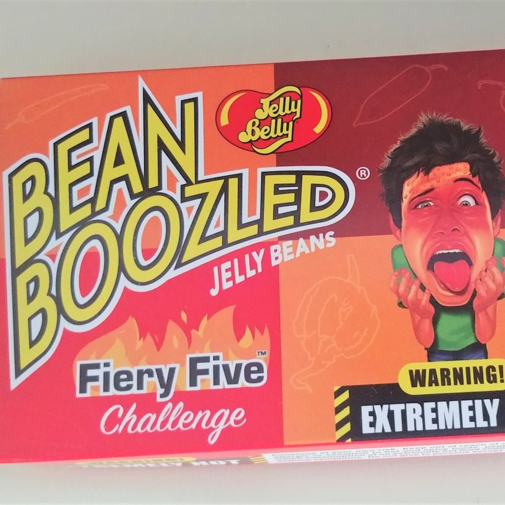 Jelly Belly BEAN BOOZLED Spinner Gift Box Game Fiery Five Challenge Candy Spicy